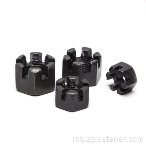 Black Oxide Coating Hexagon Slotted Castle Nuts GB6178